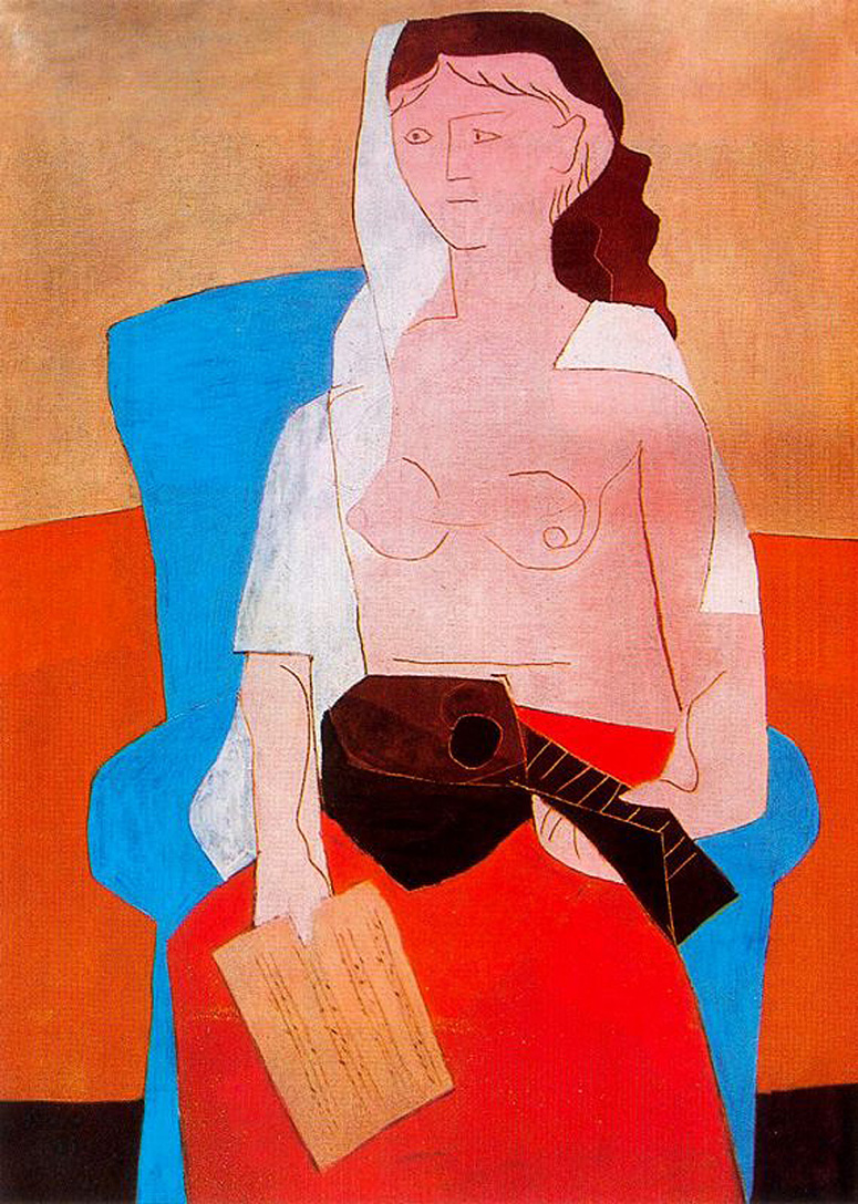 Picasso Woman with mandolin 1925
